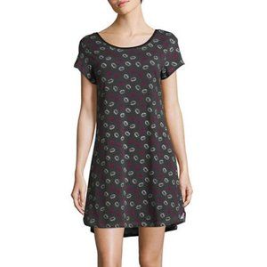 JOE BOXER 095035 Pucker Up Lips Print Chemise Sleepwear Sleep Shirt Grey ( XS )